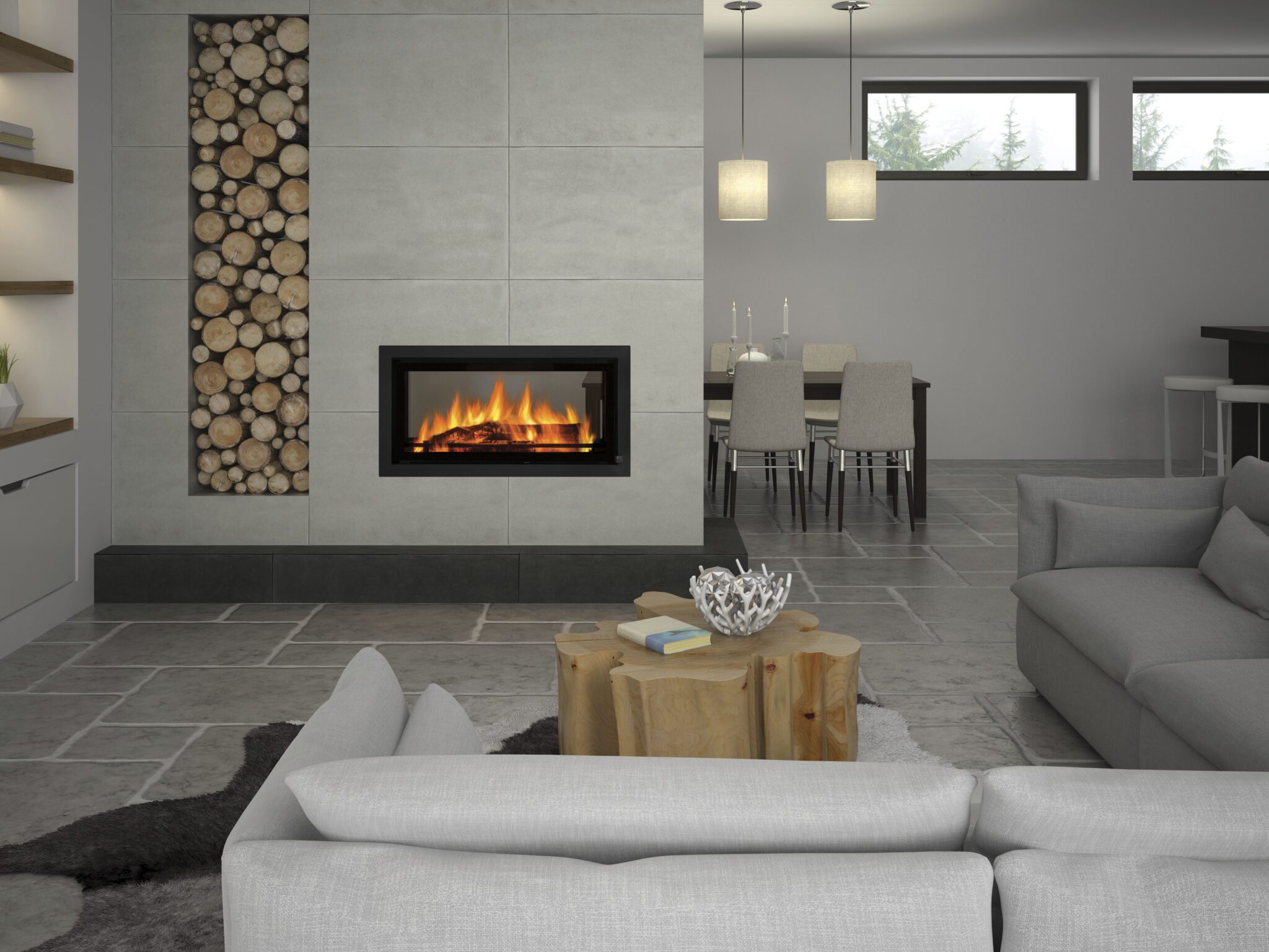 Canature Landscape P11 Double Sided Insert - Fireplace Services