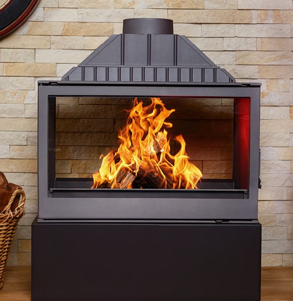 L9 DF Titan Double Sided - Fireplace Services - The best fireplace company in Cape Town. Chimney sweeping and fireplace