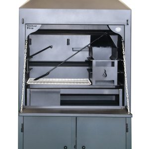 DE LUXE 900mm Freestanding Braai on Cabinet