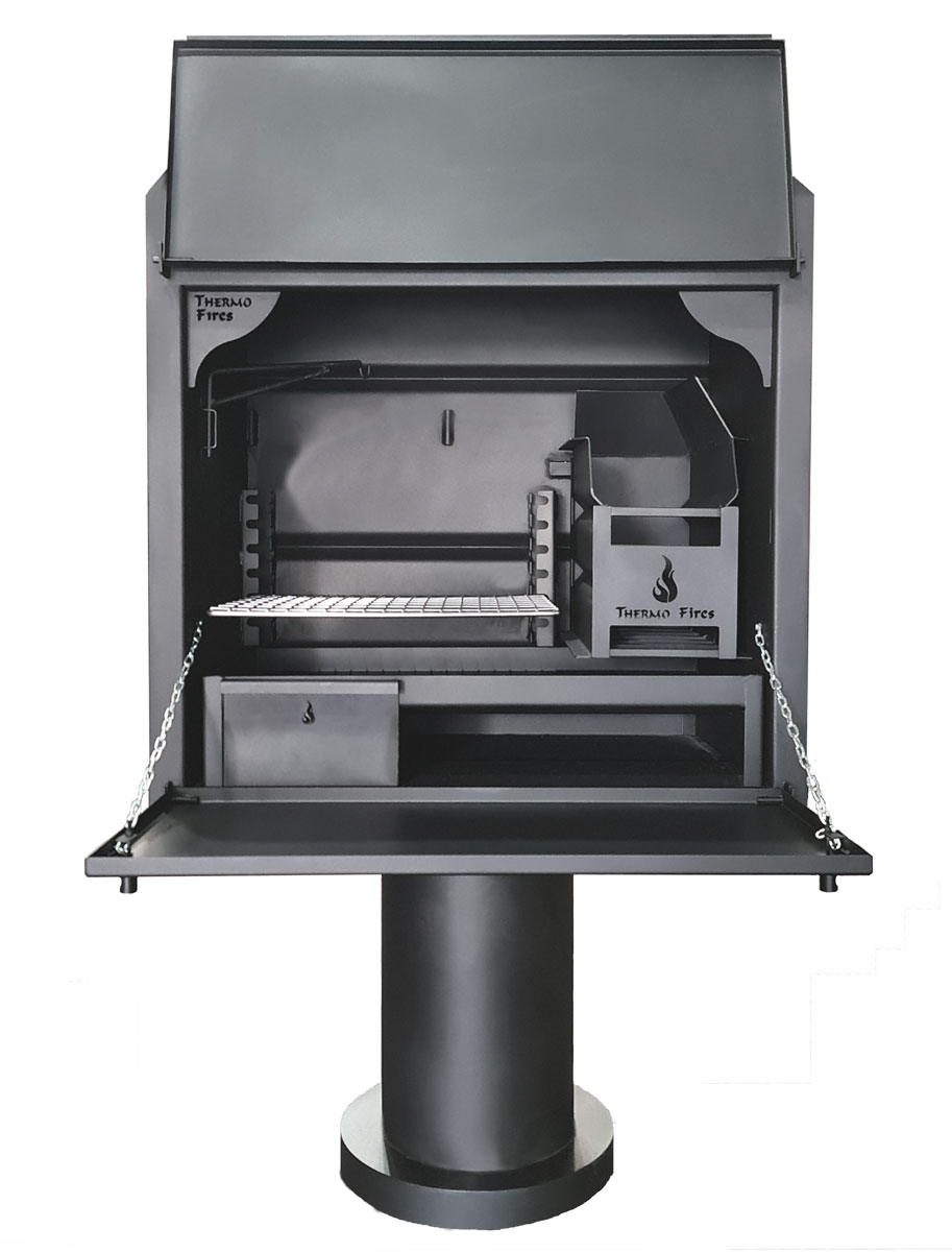 DE LUXE 900 mm Freestanding Braai on Pedastal Perfect for use on a patio