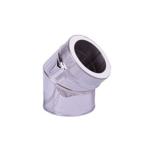 125/185 Bend 45Deg Insulated (Silver S/S)