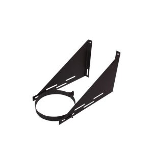 185 Large Triangle Wall Support Bracket Insulated (Black S/S)